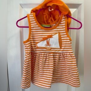 Classic Whimsy Monogrammed M Bloomer Set- Like New!